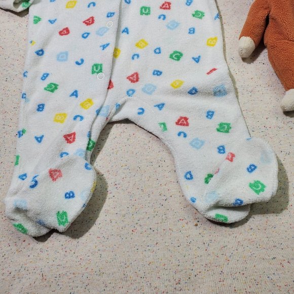 Vintage Terrycloth Footed Pjs 6 months - Picture 3 of 7